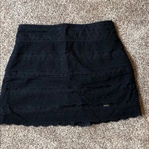 Navy Ruffled Hollister Skirt